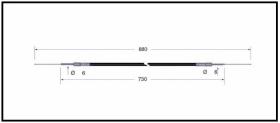 RECAMBIO FRENO INDUSTRIAL CA00736 - CABLE DE FRENO CESAB