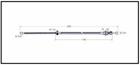 RECAMBIO FRENO INDUSTRIAL CA00739 - CABLE DE FRENO NISSAN