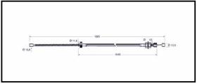 RECAMBIO FRENO INDUSTRIAL CA00740 - CABLE DE FRENO NISSAN