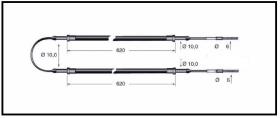 RECAMBIO FRENO INDUSTRIAL CA00742 - CABLE DE FRENO OM