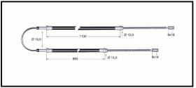 RECAMBIO FRENO INDUSTRIAL CA00750 - CABLE DE FRENO OM