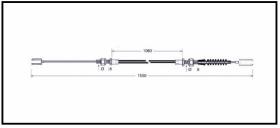 RECAMBIO FRENO INDUSTRIAL CA00752 - CABLE DE FRENO OM