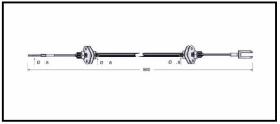 RECAMBIO FRENO INDUSTRIAL CA00753 - CABLE DE FRENO OM