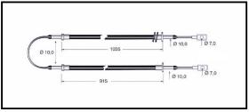 RECAMBIO FRENO INDUSTRIAL CA00756 - CABLE DE FRENO OM