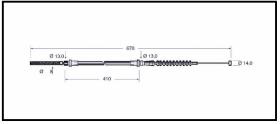 RECAMBIO FRENO INDUSTRIAL CA00763 - CABLE DE FRENO NISSAN