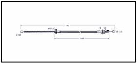 RECAMBIO FRENO INDUSTRIAL CA00764 - CABLE DE FRENO NISSAN