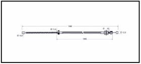 RECAMBIO FRENO INDUSTRIAL CA00766 - CABLE DE FRENO NISSAN