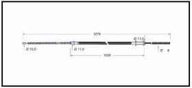 RECAMBIO FRENO INDUSTRIAL CA00768 - CABLE DE FRENO KOMATSU