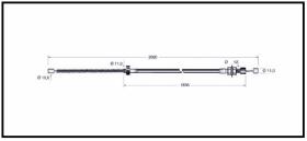 RECAMBIO FRENO INDUSTRIAL CA00774 - CABLE DE FRENO NISSAN