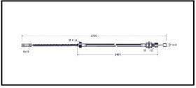 RECAMBIO FRENO INDUSTRIAL CA00779 - CABLE DE FRENO MITSUBISHI