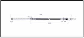 RECAMBIO FRENO INDUSTRIAL CA00780 - CABLE DE FRENO MITSUBISHI