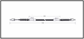 RECAMBIO FRENO INDUSTRIAL CA00782 - CABLE DE FRENO TOYOTA