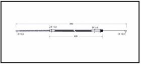 RECAMBIO FRENO INDUSTRIAL CA00783 - CABLE DE FRENO TOYOTA