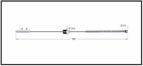 RECAMBIO FRENO INDUSTRIAL CA00784 - CABLE DE FRENO TCM