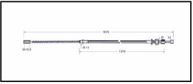 RECAMBIO FRENO INDUSTRIAL CA00785 - CABLE DE FRENO KOMATSU