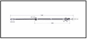 RECAMBIO FRENO INDUSTRIAL CA00791 - CABLE DE FRENO NISSAN