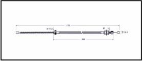 RECAMBIO FRENO INDUSTRIAL CA00792 - CABLE DE FRENO MITSUBISHI