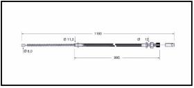 RECAMBIO FRENO INDUSTRIAL CA00793 - CABLE DE FRENO TOYOTA