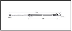 RECAMBIO FRENO INDUSTRIAL CA00797 - CABLE DE FRENO KOMATSU