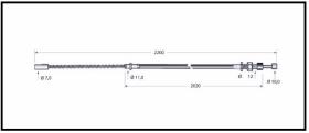 RECAMBIO FRENO INDUSTRIAL CA00799 - CABLE DE FRENO HYSTER