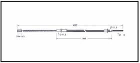 RECAMBIO FRENO INDUSTRIAL CA00800 - CABLE DE FRENO KOMATSU