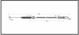 RECAMBIO FRENO INDUSTRIAL CA00801 - CABLE DE FRENO NISSAN