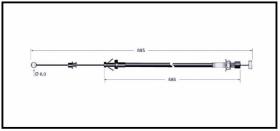 RECAMBIO FRENO INDUSTRIAL CA00802 - CABLE DE FRENO TOYOTA