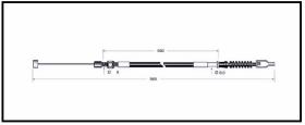 RECAMBIO FRENO INDUSTRIAL CA00804 - CABLE DE FRENO TOYOTA