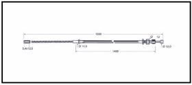 RECAMBIO FRENO INDUSTRIAL CA00806 - CABLE DE FRENO KOMATSU