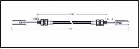 RECAMBIO FRENO INDUSTRIAL CA00809 - CABLE DE FRENO KOMATSU