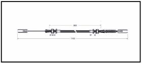 RECAMBIO FRENO INDUSTRIAL CA00810 - CABLE DE FRENO TCM