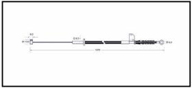 RECAMBIO FRENO INDUSTRIAL CA00814 - CABLE DE FRENO NISSAN