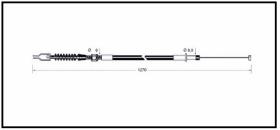 RECAMBIO FRENO INDUSTRIAL CA00817 - CABLE DE FRENO KOMATSU