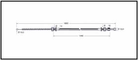 RECAMBIO FRENO INDUSTRIAL CA00820 - CABLE DE FRENO MITSUBISHI