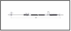 RECAMBIO FRENO INDUSTRIAL CA00821 - CABLE DE FRENO