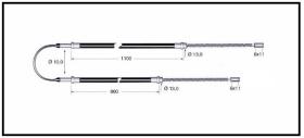 RECAMBIO FRENO INDUSTRIAL CA00826 - CABLE DE FRENO OM