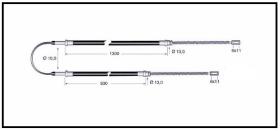 RECAMBIO FRENO INDUSTRIAL CA00830 - CABLE DE FRENO OM