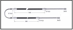 RECAMBIO FRENO INDUSTRIAL CA00833 - CABLE DE FRENO OM