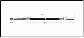 RECAMBIO FRENO INDUSTRIAL CA00834 - CABLE DE FRENO PGS