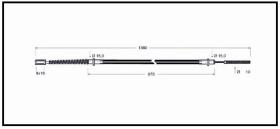 RECAMBIO FRENO INDUSTRIAL CA00835 - CABLE DE FRENO PGS