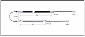 RECAMBIO FRENO INDUSTRIAL CA00841 - CABLE DE FRENO OM