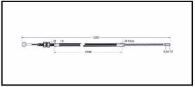 RECAMBIO FRENO INDUSTRIAL CA00843 - CABLE DE FRENO OM