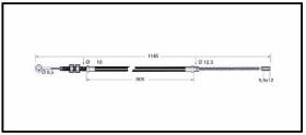 RECAMBIO FRENO INDUSTRIAL CA00844 - CABLE DE FRENO OM