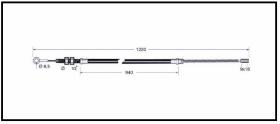 RECAMBIO FRENO INDUSTRIAL CA00845 - CABLE DE FRENO OM