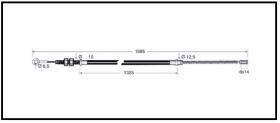 RECAMBIO FRENO INDUSTRIAL CA00846 - CABLE DE FRENO OM