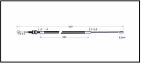 RECAMBIO FRENO INDUSTRIAL CA00847 - CABLE DE FRENO OM