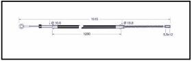 RECAMBIO FRENO INDUSTRIAL CA00850 - CABLE DE FRENO OM