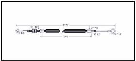 RECAMBIO FRENO INDUSTRIAL CA00857 - CABLE DE FRENO OM