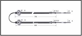 RECAMBIO FRENO INDUSTRIAL CA00861 - CABLE DE FRENO OM