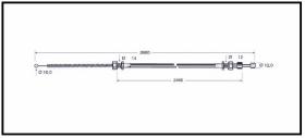 RECAMBIO FRENO INDUSTRIAL CA00865 - CABLE DE FRENO MITSUBISHI